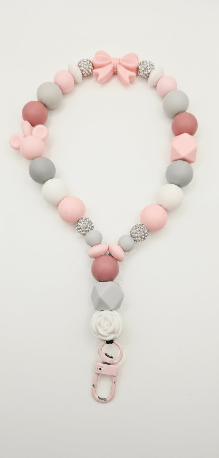 Phone Tether - Blush & Grey